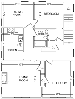 The Endzone Inn Floorplan